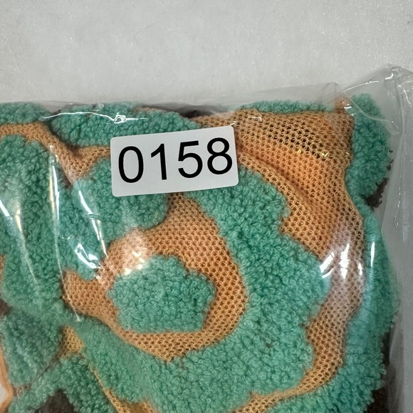 Free People Orange Teal Brown Tufted Embroidered Halter Top Mesh Cotton Blend - Picture 6 of 6